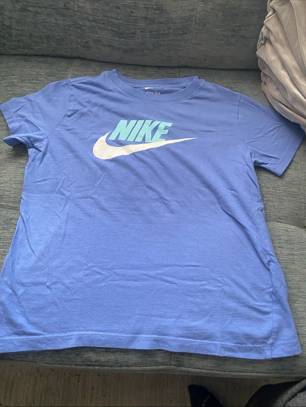 Nike Men’s Light Blue Tee with White Swoosh